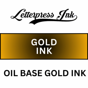 Gold Letterpress Ink Individual